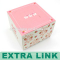 personalizado cor rosa design de embalagens copo claro papel de aniversário xícara de papel bolo pop caixa